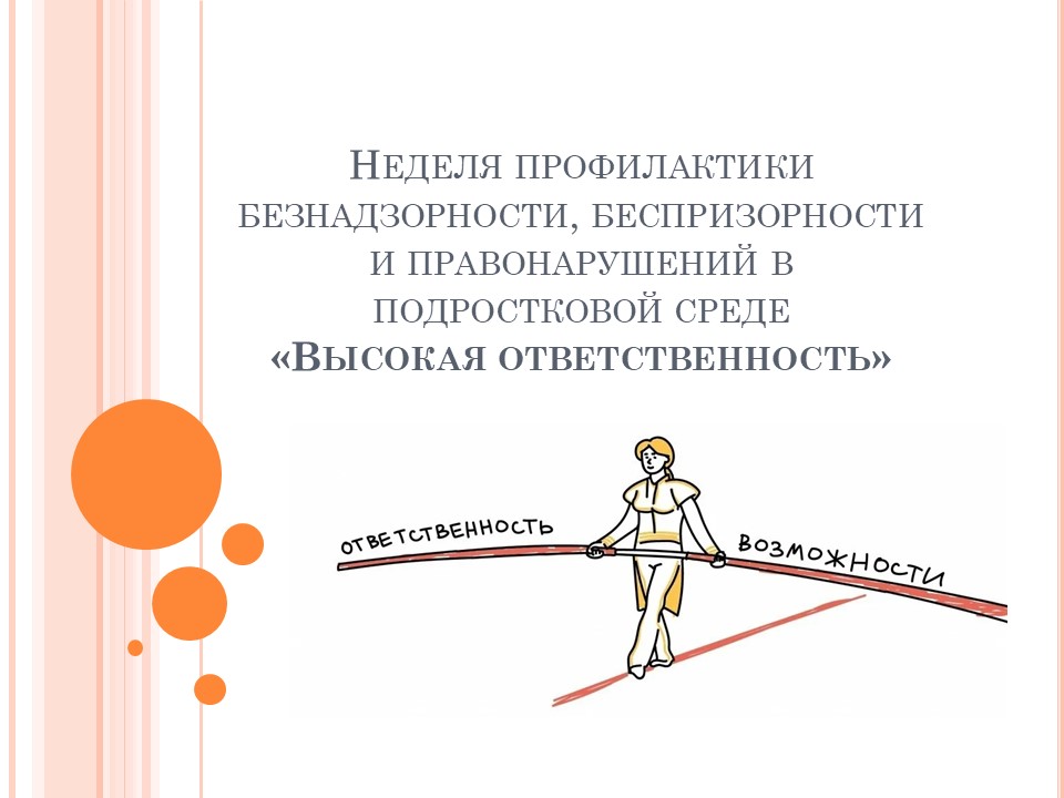 Профилактическая неделя &amp;quot;Высокая ответственность&amp;quot;.